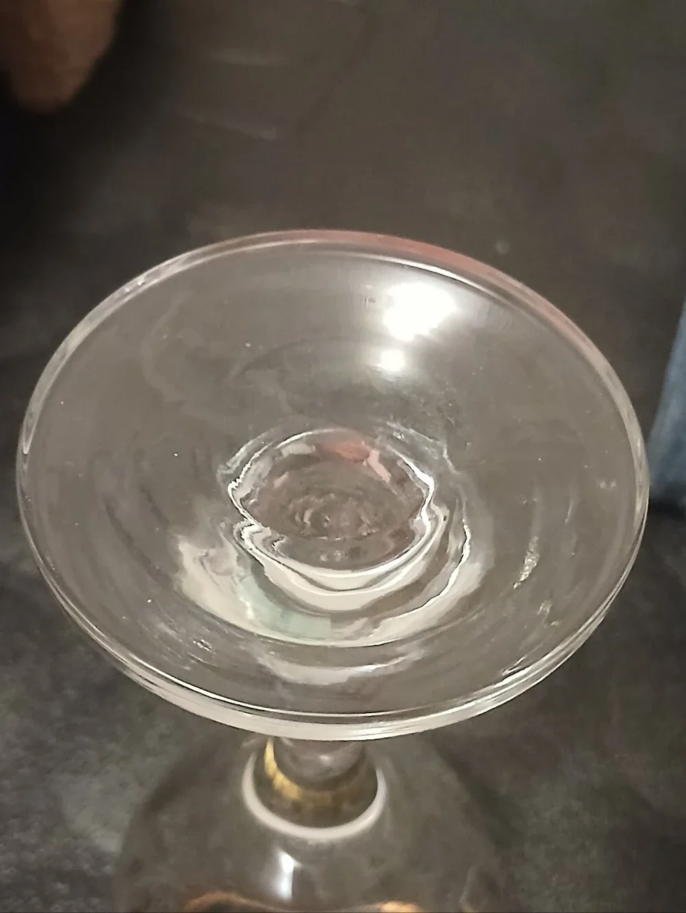 New Vintage Set of 4 Crystal Clear 